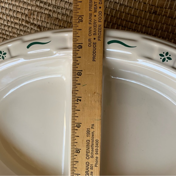 Longaberger Divided Oval Serving Dish - Picture 6 of 6